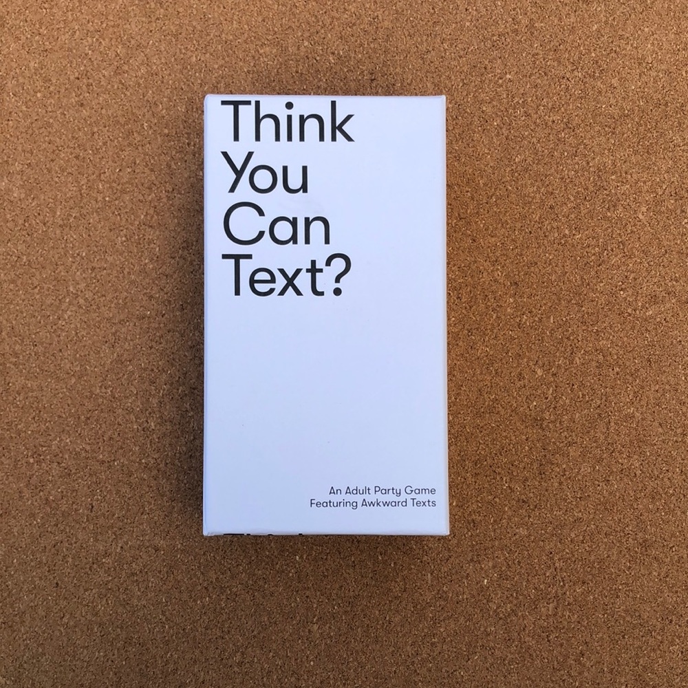 Think You Can Text Card Game